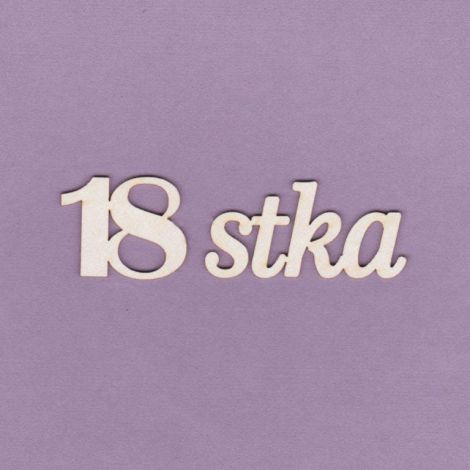 Tekturka Crafty Moly Napis G2 - Osiemnastka